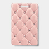 luxueus roos goudtufmonogram badge (Achterkant)