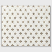 Luxueus witboek van de Lis Cadeaupapier (Vlak)