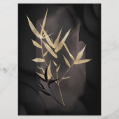 Luxueuse Gold Bamboo Salon Carte Prix (Dos)