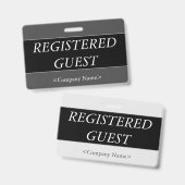 Luxueux Badge "INSCRIT" (Avant & arrière)