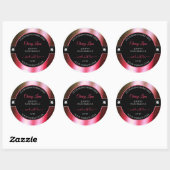 Luxueux Black Red Green Brilliants Étiquette de pr (Feuille)