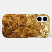 Luxueux coque iphone à huile d'or écrasé (Verso (horizontal))