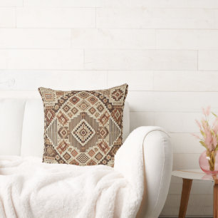 Luxueux Coussin amazigh - Art berbère traditionnel
