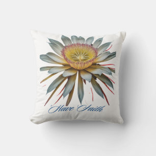 Luxueux Coussin Floral avec Reine de la Nuit