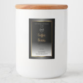 Luxueux Étiquette de produits Black White Gold ave (Devant)