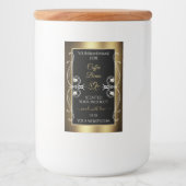 Luxueux Étiquette de produits en or noir Bijoux ch (Devant)