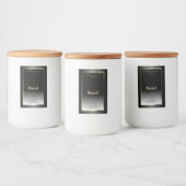 Luxueux Étiquette de produits noir et blanc Gold F (Bouteilles)