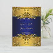 Luxueux Faire-part de mariage floral de sculpture  (Debout devant)