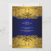 Luxueux Faire-part de mariage floral de sculpture  (Dos)