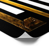Luxueux Géométrique Déco Or Noir (Coin)