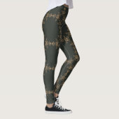 Luxueux Gold Ornate Leggings Détaillés (Droite)