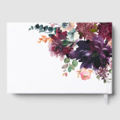 Luxueux Mariage floral d'aquarelle noire (Verso)