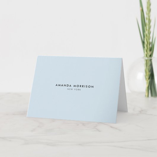 Luxueux Minimaliste Vide Bleu (Devant)