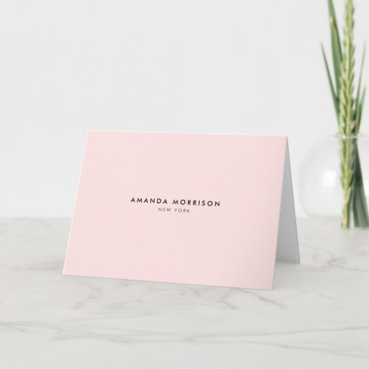Luxueux Minimaliste Vide Rose (Devant)