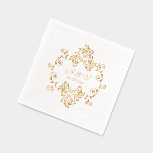 Luxueux Monogramme Art Nouveau (Gauche)