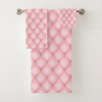 Luxueux Motif en diamant verni rose