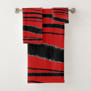 LUXUEUX POSTER DE ANIMAL ZEBRA ROUGE EXOTIQUE