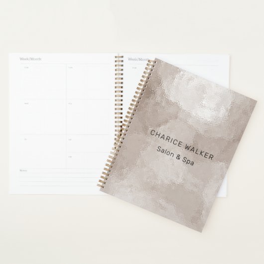 luxueux salon perle métallique monogramme (Devant avec enveloppe)