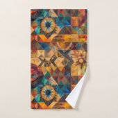 Luxueux Turquoise "Artiste Héritée" Plush Bath Tow (Serviette à main)