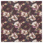 Luxueux Velours Fleurs Tissu (Échantillon)