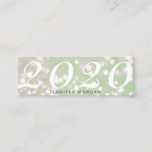 Luxueuze afstuderen sparkle glitter Name Kaart Mini Visitekaartje (Voorkant)