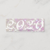 Luxueuze afstuderen sparkle glitter Name Kaart Mini Visitekaartje (Voorkant)