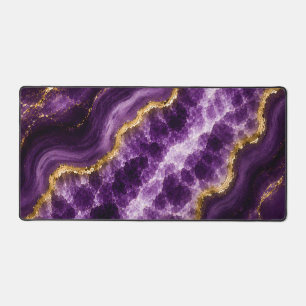Luxueuze Amethist Marmer Geode Bureaumat
