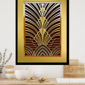 Luxueuze Art Deco Poster (Keuken)