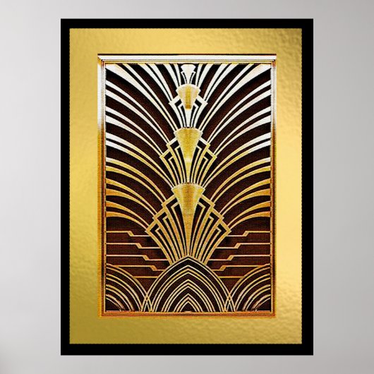 Luxueuze Art Deco Poster (Voorkant)