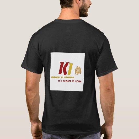 Luxueuze bloemencascade t-shirt (Achterkant)