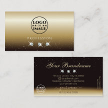 Luxueuze bruine mousserende diamant met Logo