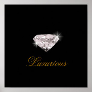 luxueuze diamant poster