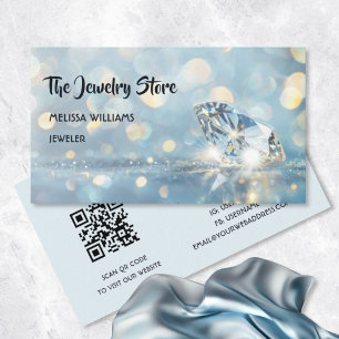 Luxueuze Diamanten Juwelier Sieradenwinkel Visitekaartje