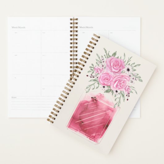 Luxueuze glazen flesje Waterverf parfume Planner (Display)