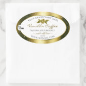 Luxueuze Gold Glitter White Product Labels Logo (Tas)