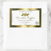 Luxueuze Gold Glitter White Product Labels Logo (Tas)