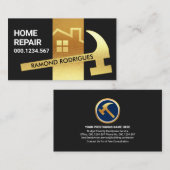 Luxueuze Gold Roof Working Hammer Visitekaartje (Voorkant / Achterkant)