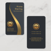 Luxueuze goudwinstgolven Grafiek Forex Visitekaartje (Voorkant / Achterkant)