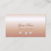 Luxueuze pasteelmaïskoraaldiamant visitekaartje (Voorkant)