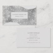 luxueuze zilverglans visitekaartje (Voorkant / Achterkant)