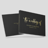 Luxuriant noir calligraphie Mariage à huile