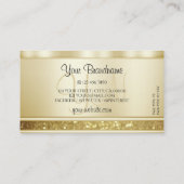 Luxurie Glitter Monogram Elegant Visitekaartje (Achterkant)