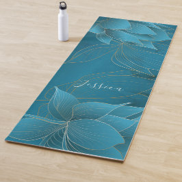 Luxuriegoud en turquois Persoonlijk Yoga Mat