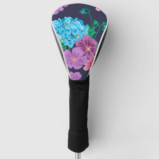 Luxurieus Bloom geschilderd Golfheadcover (Voorkant)