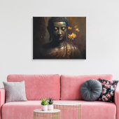 Luxurieuze boeddha Portret Painting Canvas Afdruk (Insitu (Woonkamer))
