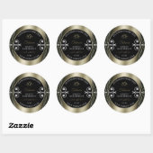 Luxurieuze Platinum Black Product Labels voor sier (Vel)
