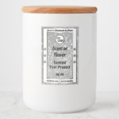 Luxurieuze Silver Glitter Stars Product Labels Log Voedselcontainer Etiket (Voorkant)