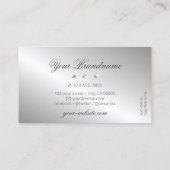 Luxurieuze Silver Sparkle Diamonds Professional Visitekaartje (Achterkant)