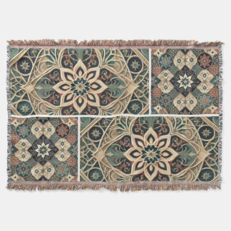 luxurious blanket with elegant geometric 🍁 deken