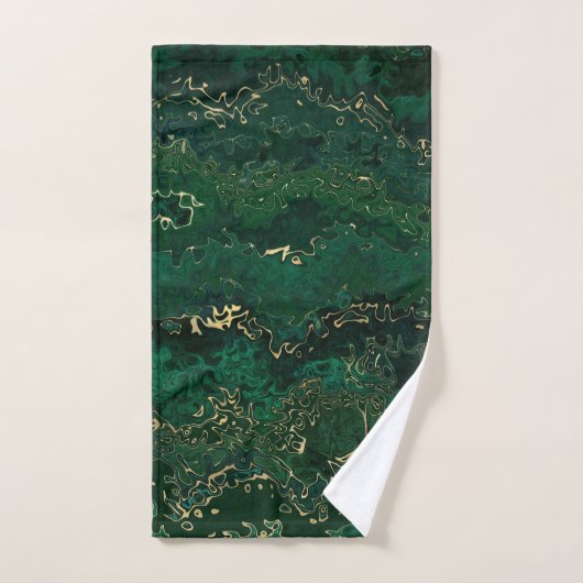 LUXURIOUS EMERALD GREEN 2 TOWEL SET BAD HANDDOEK (Handdoek)